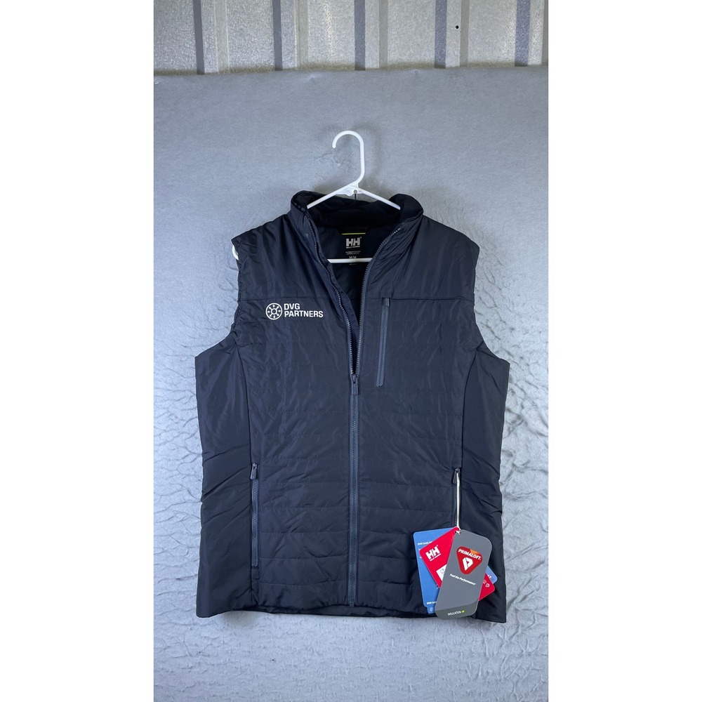 Helly Hansen Crew Insulator Vest 2.0 Men M Ebony New Primaloft DVG Partners Logo